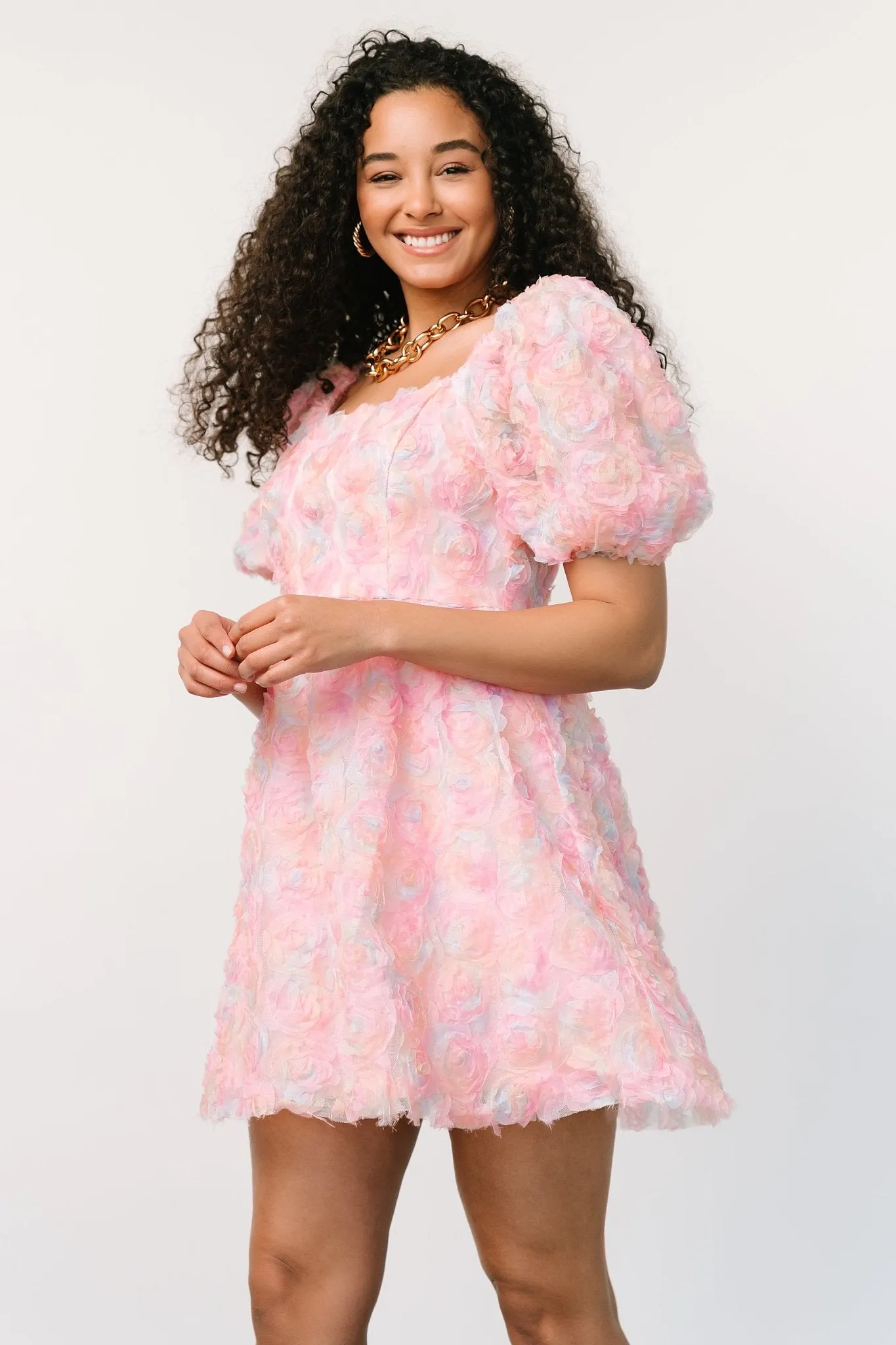 Bette Mini Dress | Pink Floral sold by Baltic Born product image thumbnail 4