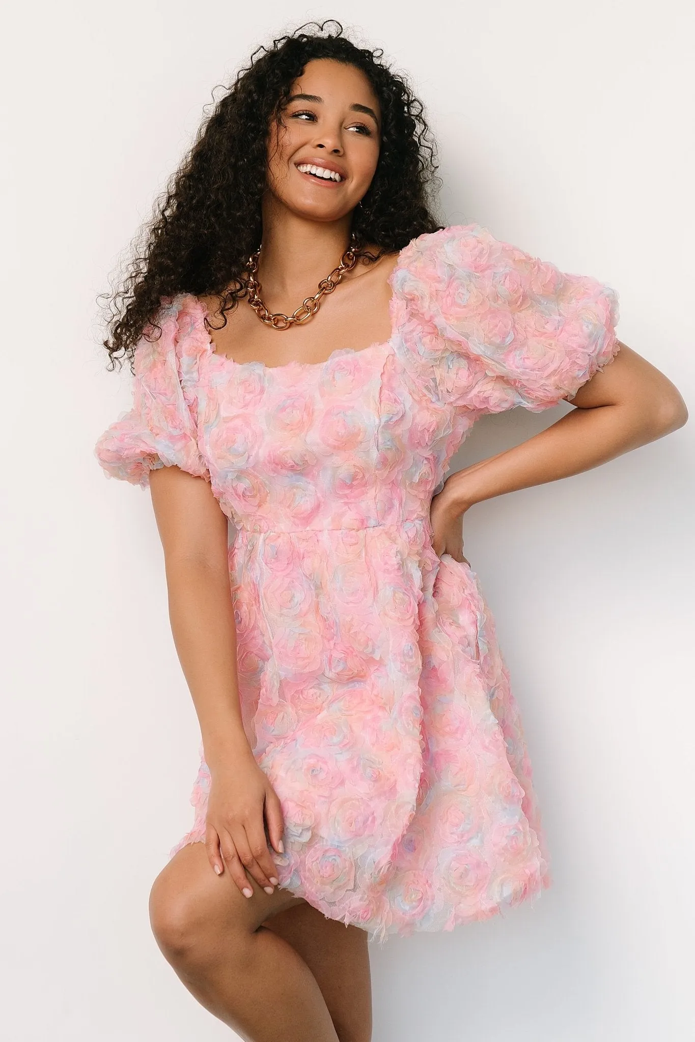 Bette Mini Dress | Pink Floral sold by Baltic Born product image thumbnail 2