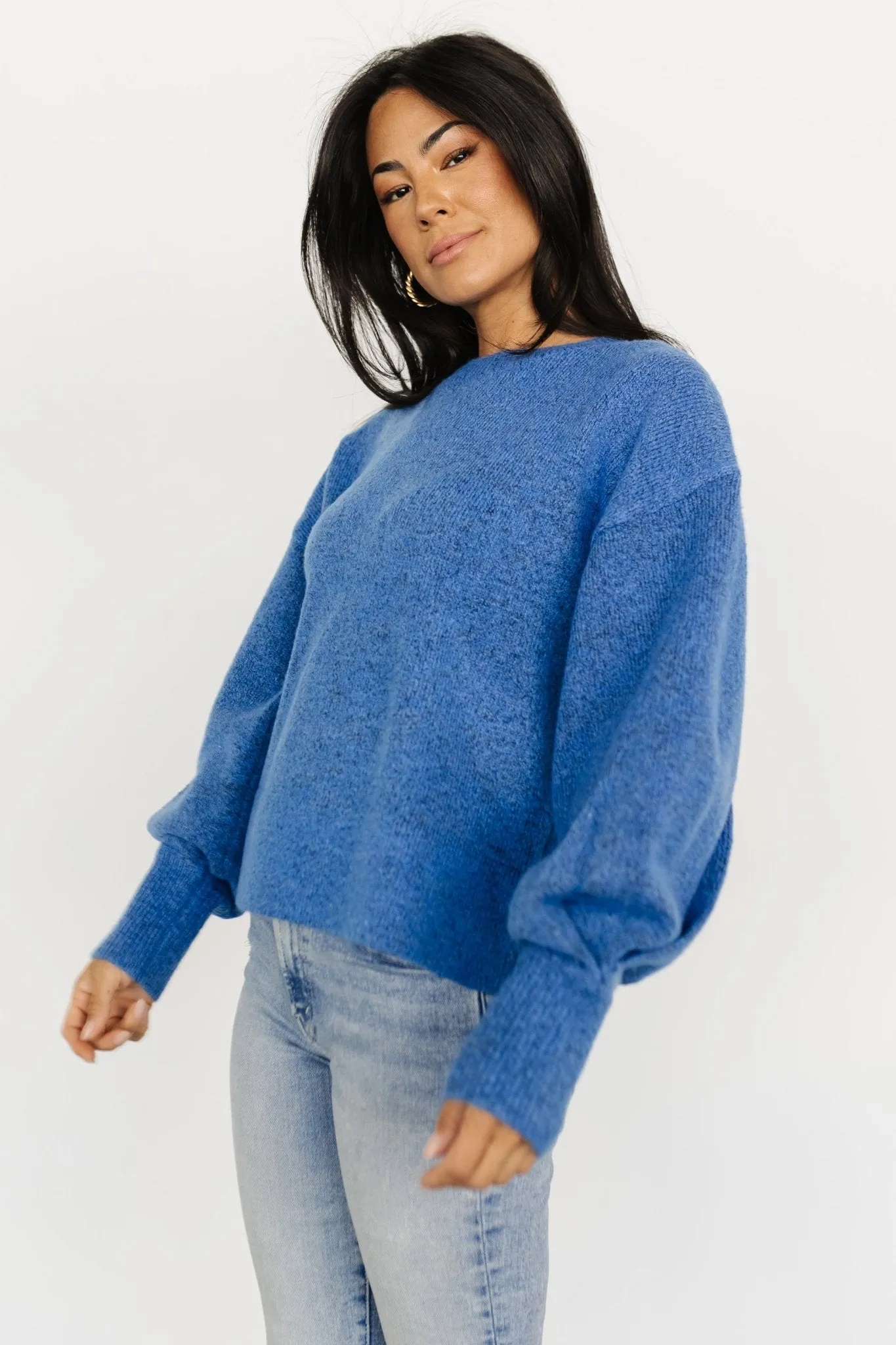 Lublin Sweater | Blue sold by Baltic Born product image thumbnail 3