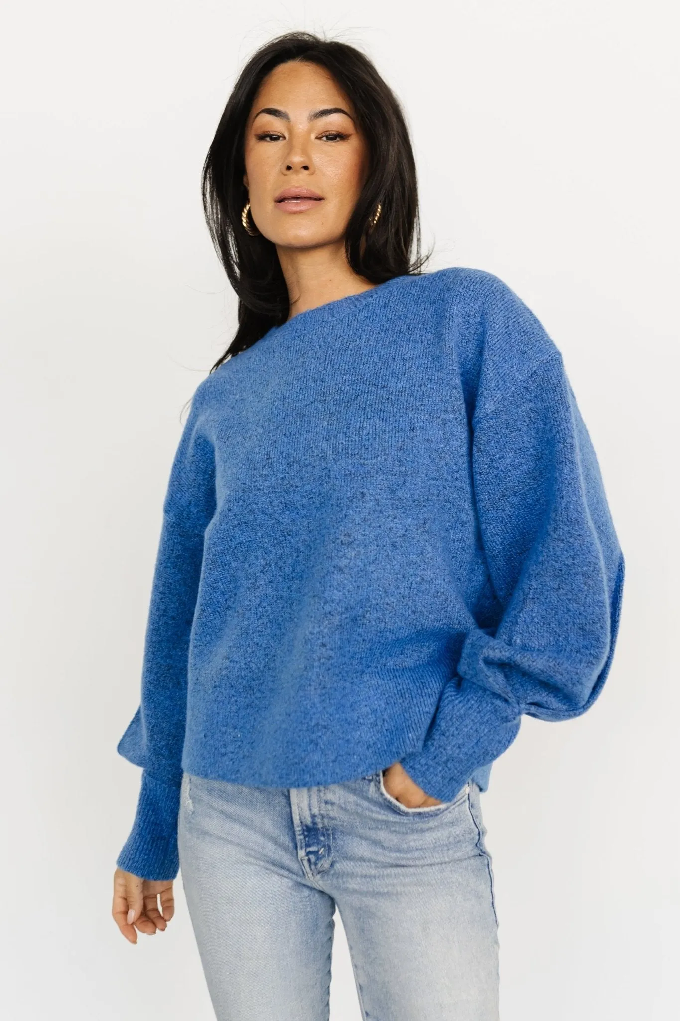 Lublin Sweater | Blue sold by Baltic Born product image thumbnail 2