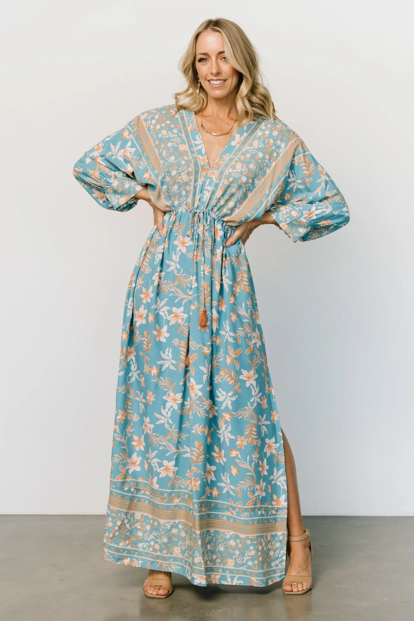 Laken Maxi Dress | Blue Multi sold by Baltic Born