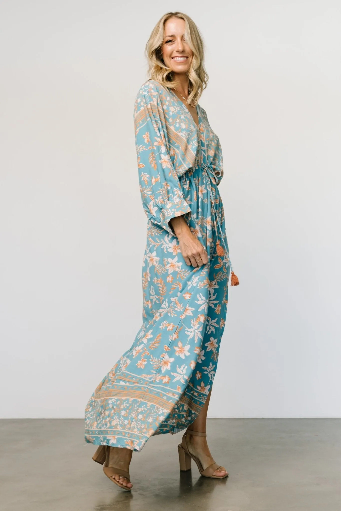 Laken Maxi Dress | Blue Multi sold by Baltic Born product image thumbnail 5