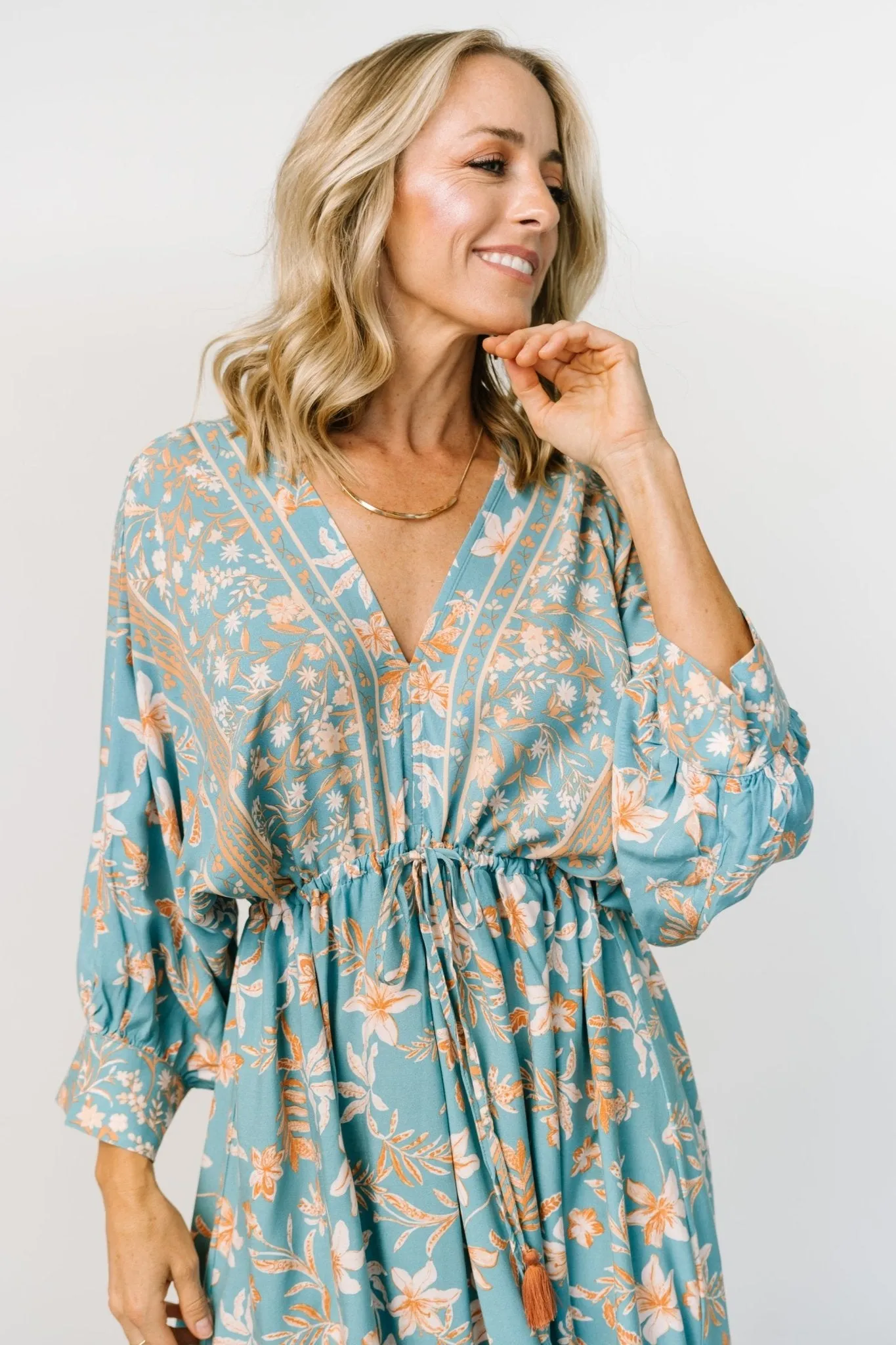 Laken Maxi Dress | Blue Multi sold by Baltic Born product image thumbnail 3