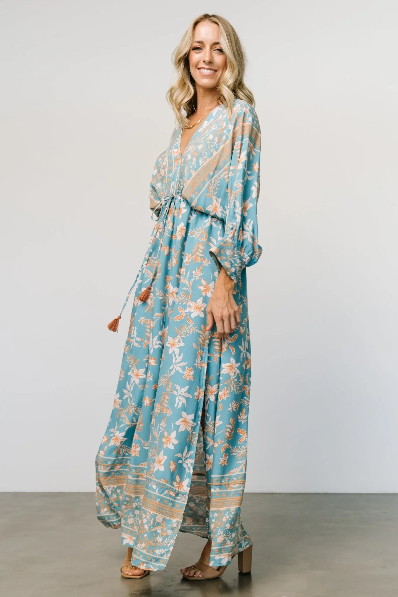 Laken Maxi Dress | Blue Multi sold by Baltic Born product image thumbnail 4