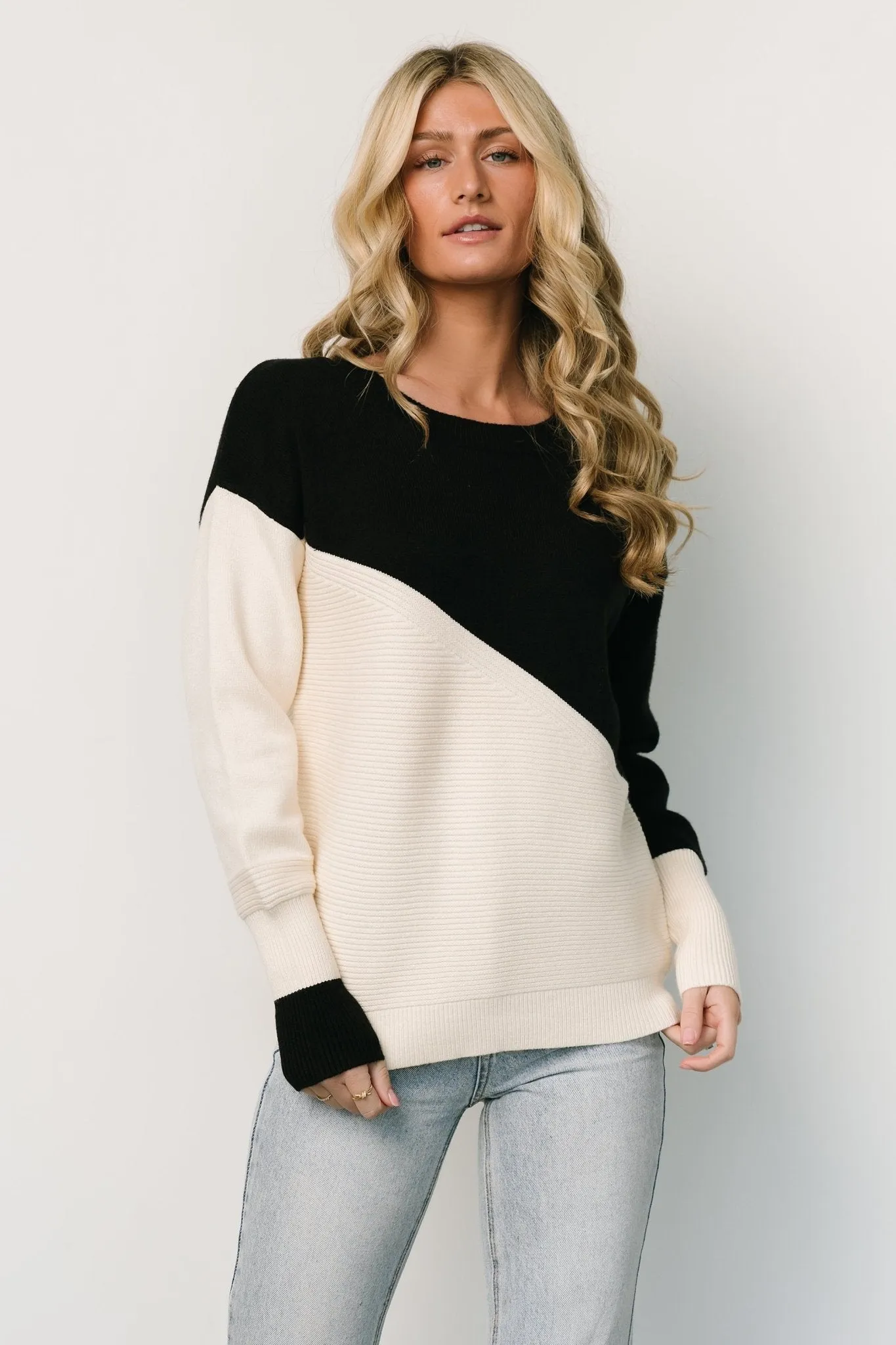 Emmy Sweater | Black + Cream sold by Baltic Born product image thumbnail 4
