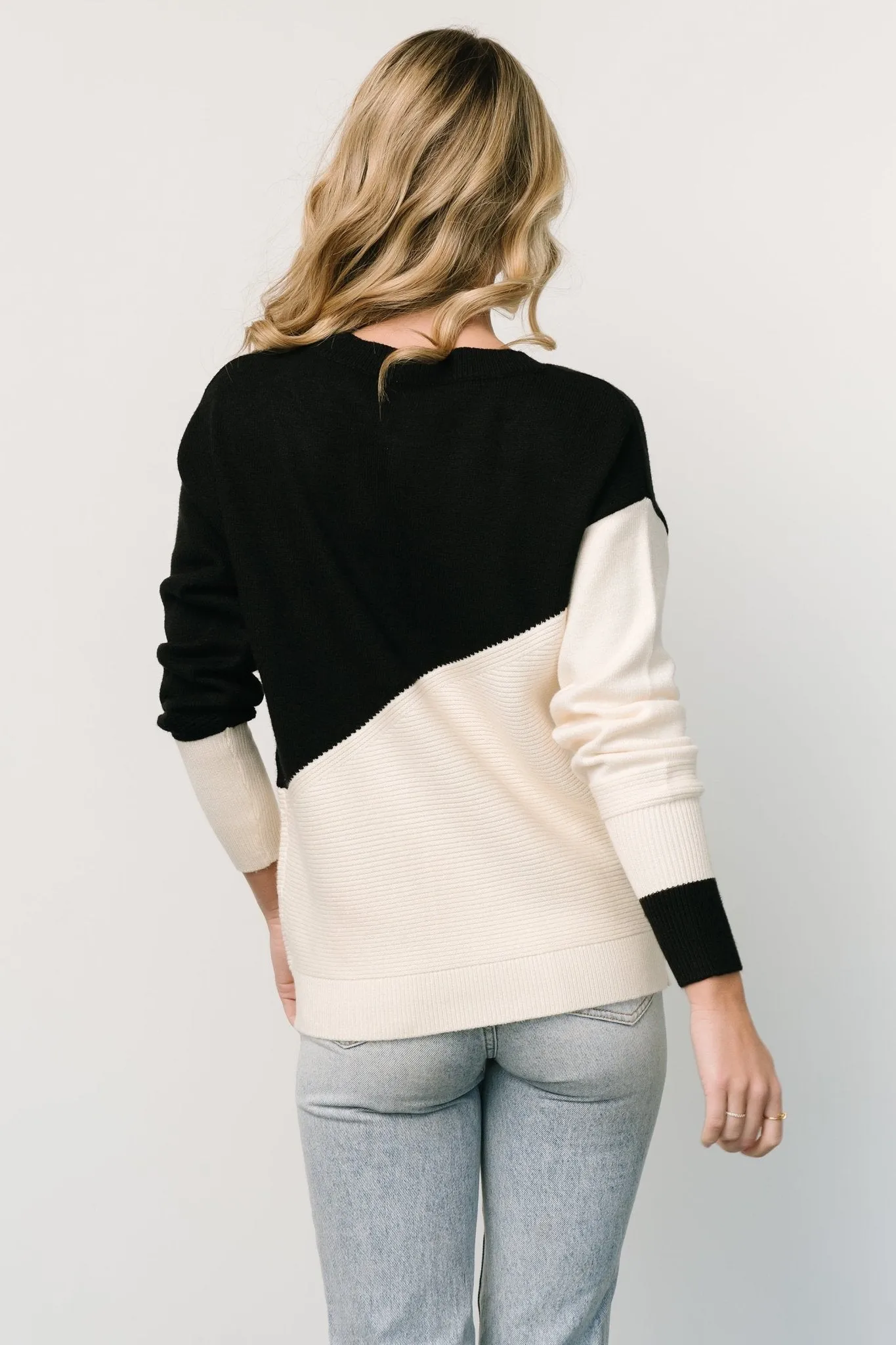 Emmy Sweater | Black + Cream sold by Baltic Born product image thumbnail 5