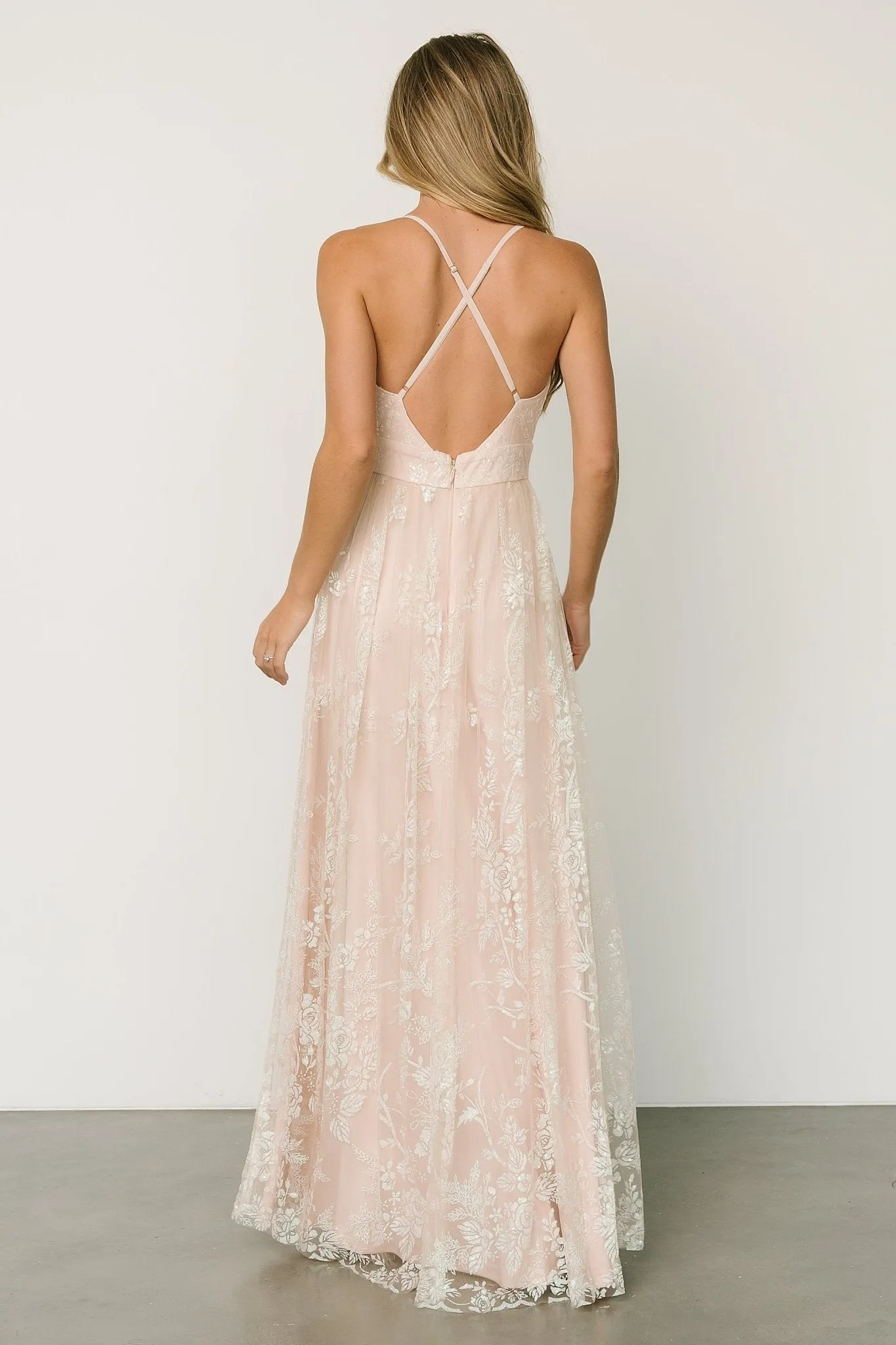 Lucienne Shimmer Maxi Gown | Ivory sold by Baltic Born product image thumbnail 2