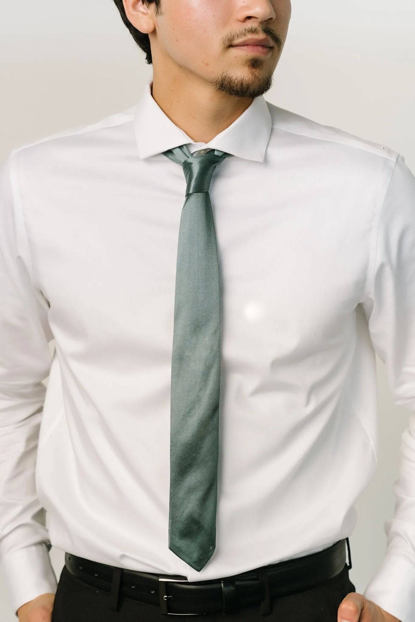 Classic Satin Tie | Lagoon sold by Baltic Born product image thumbnail 3