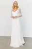 Adalaide Long Sleeve Maxi Dress | Off White sold by Baltic Born