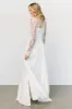 Adalaide Long Sleeve Maxi Dress | Off White sold by Baltic Born