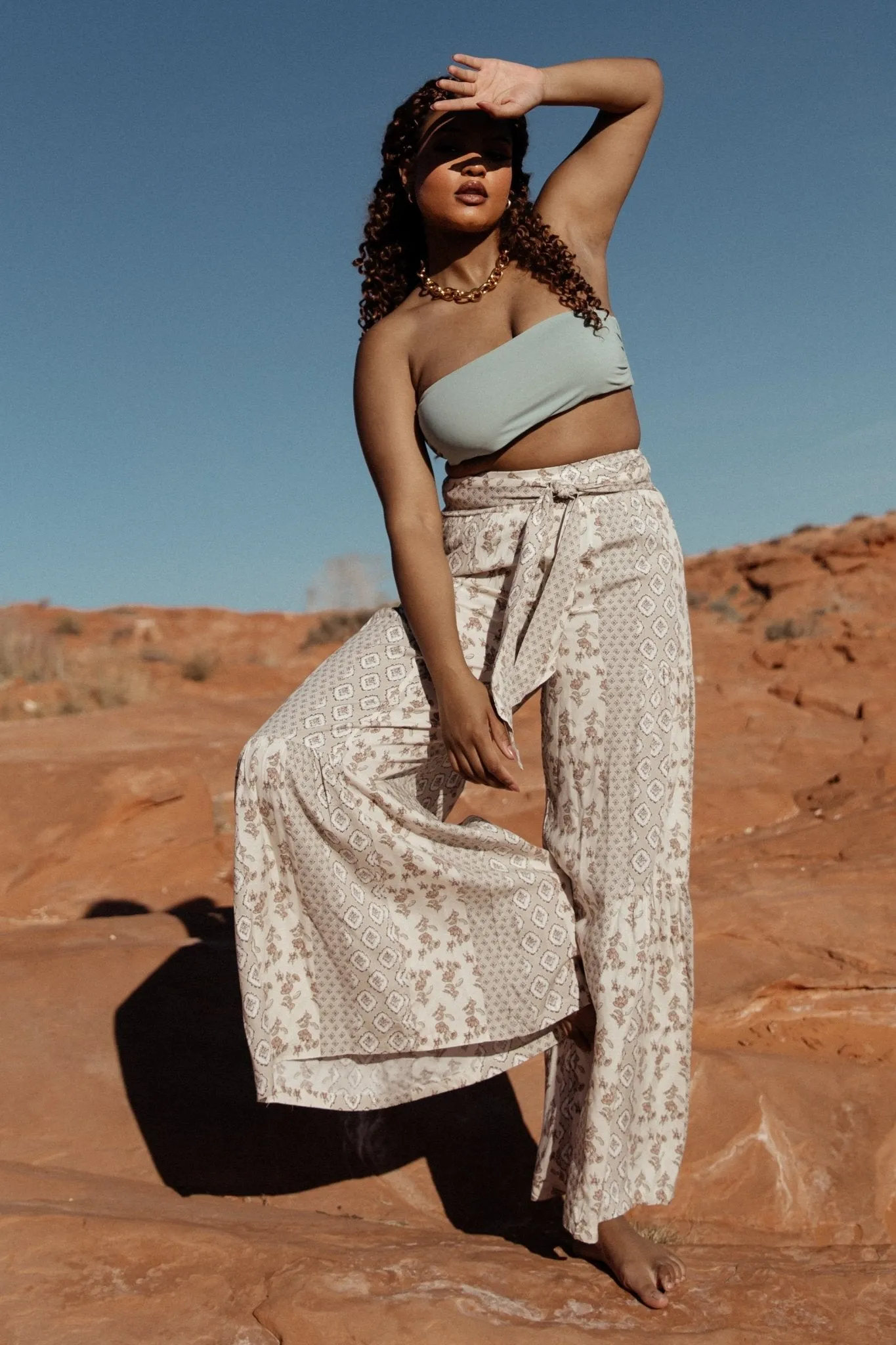 San Sebastian Pants | Tan Multi sold by Baltic Born product image thumbnail 4