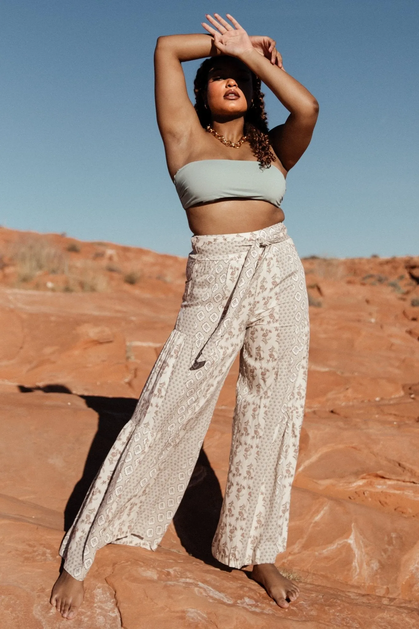 San Sebastian Pants | Tan Multi sold by Baltic Born