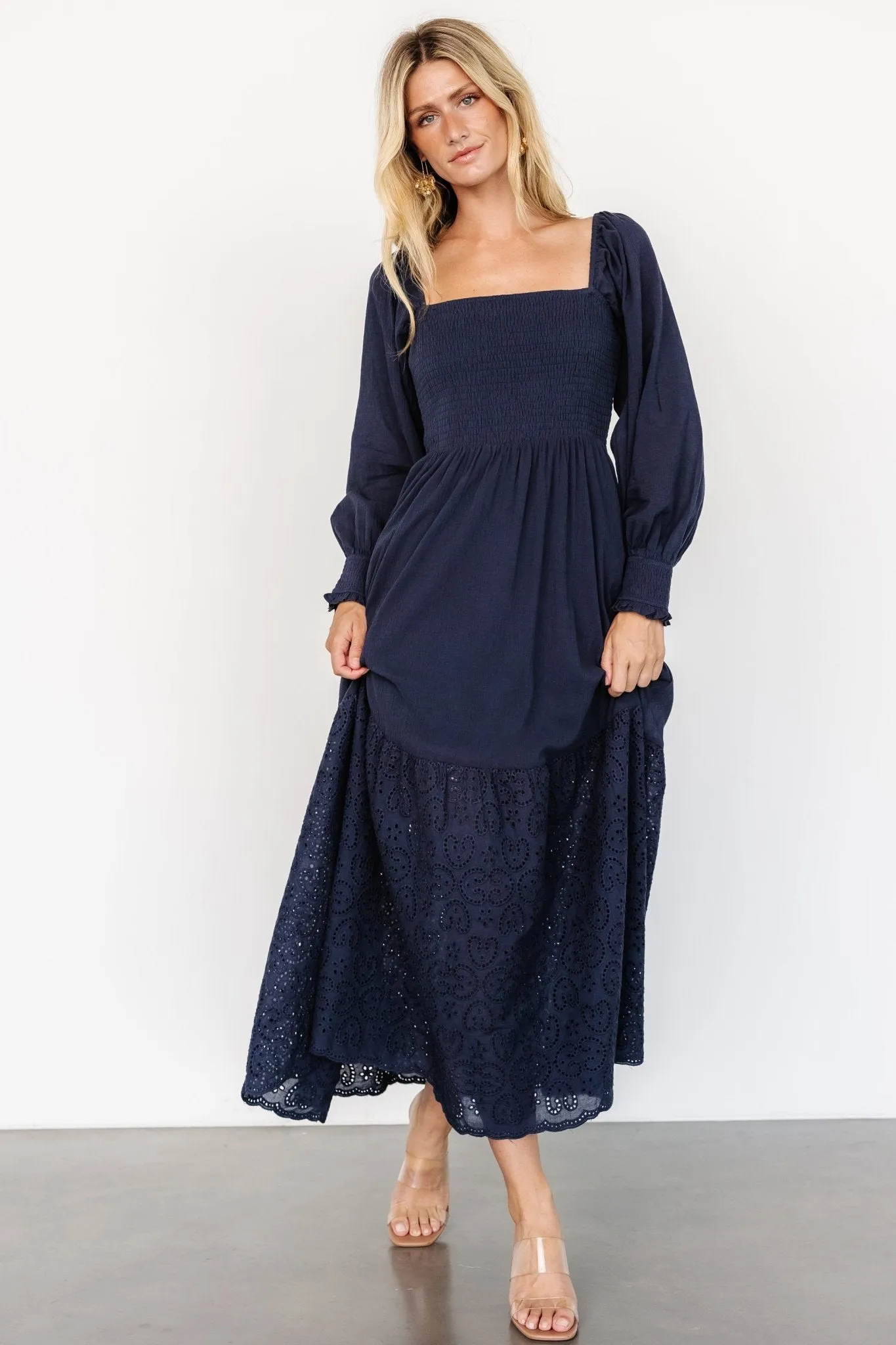 Marcella Maxi Dress | Navy sold by Baltic Born