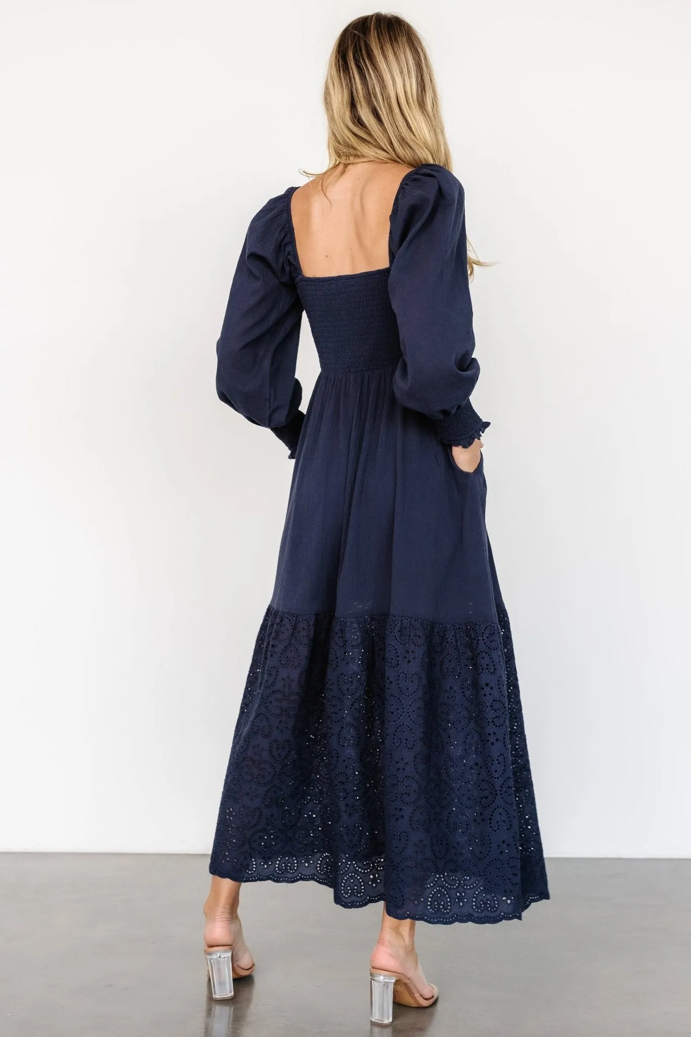 Marcella Maxi Dress | Navy sold by Baltic Born product image thumbnail 5