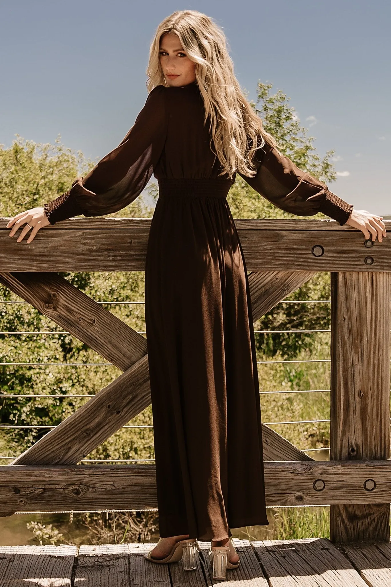 Olivia Maxi Dress | Dark Brown sold by Baltic Born product image thumbnail 4