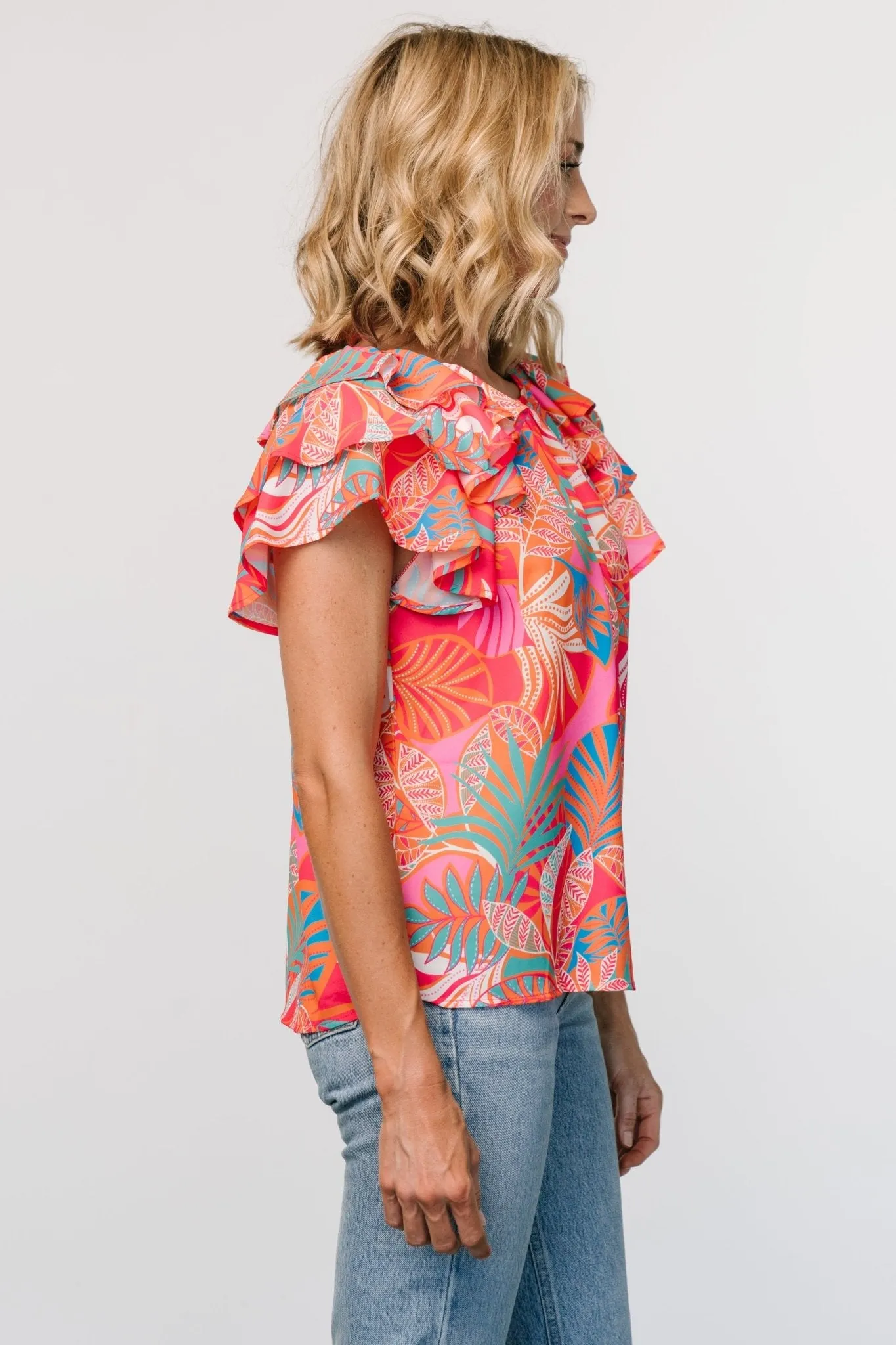 Cancun Top | Red Multi sold by Baltic Born product image thumbnail 5
