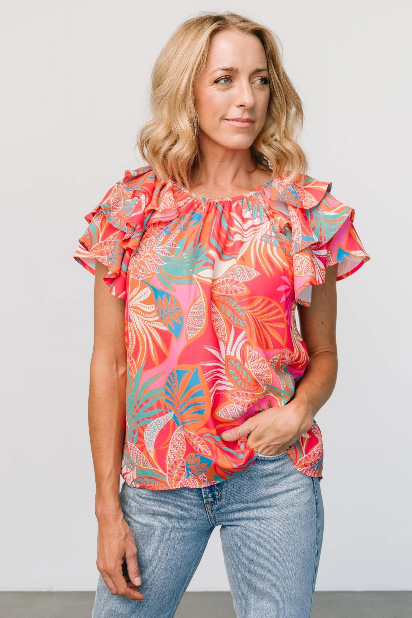 Cancun Top | Red Multi sold by Baltic Born