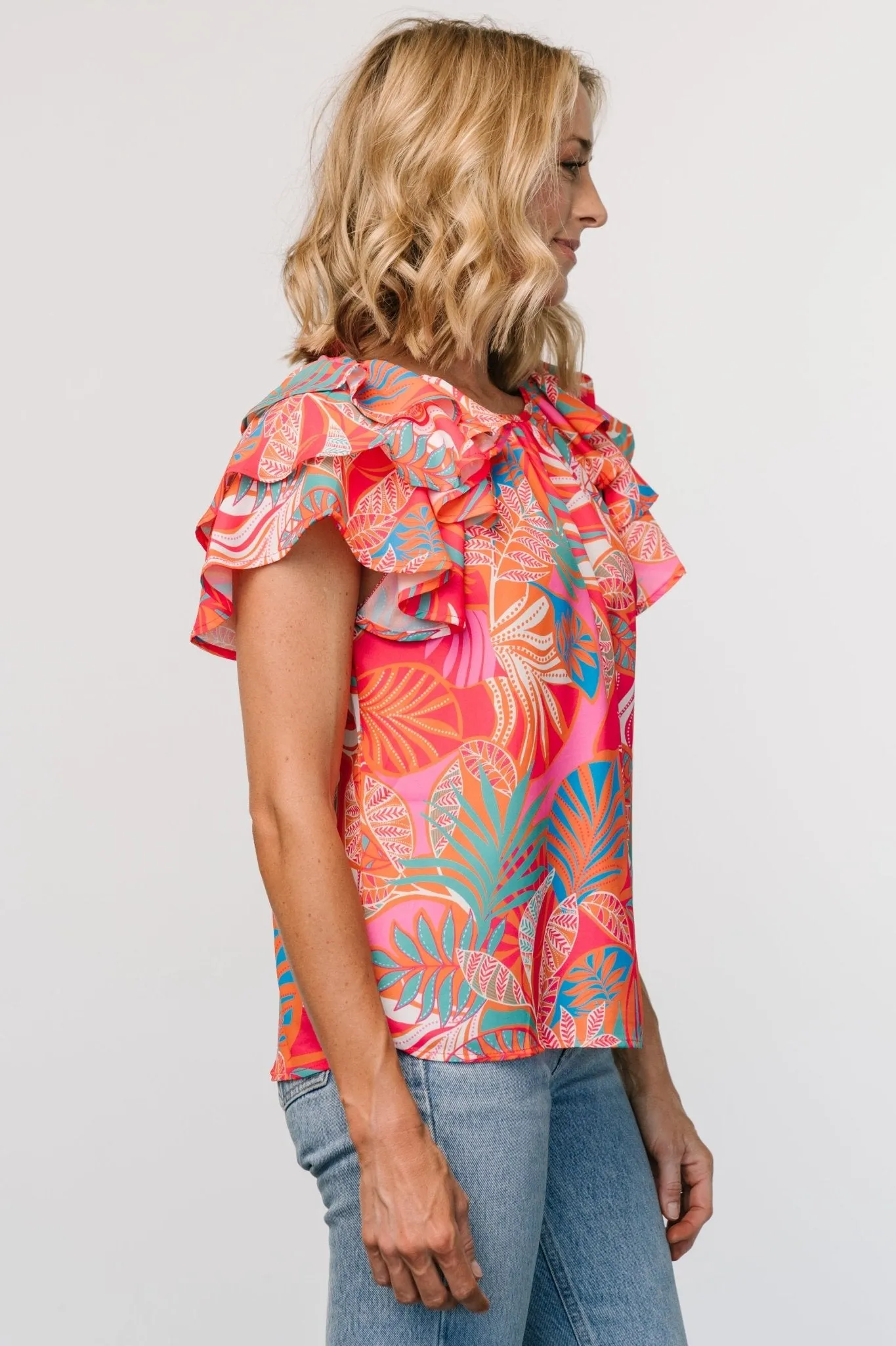 Cancun Top | Red Multi sold by Baltic Born product image thumbnail 2