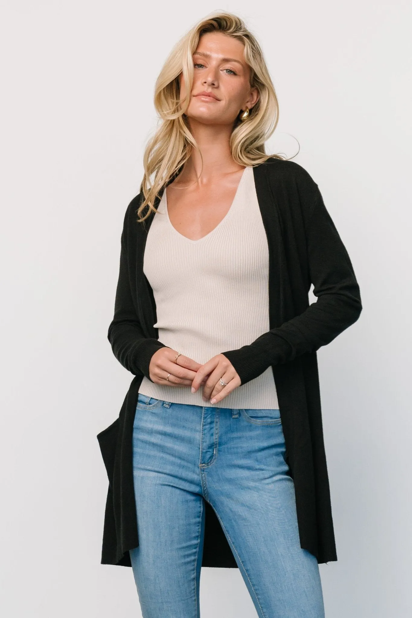 Edison Cardigan | Black sold by Baltic Born product image thumbnail 3