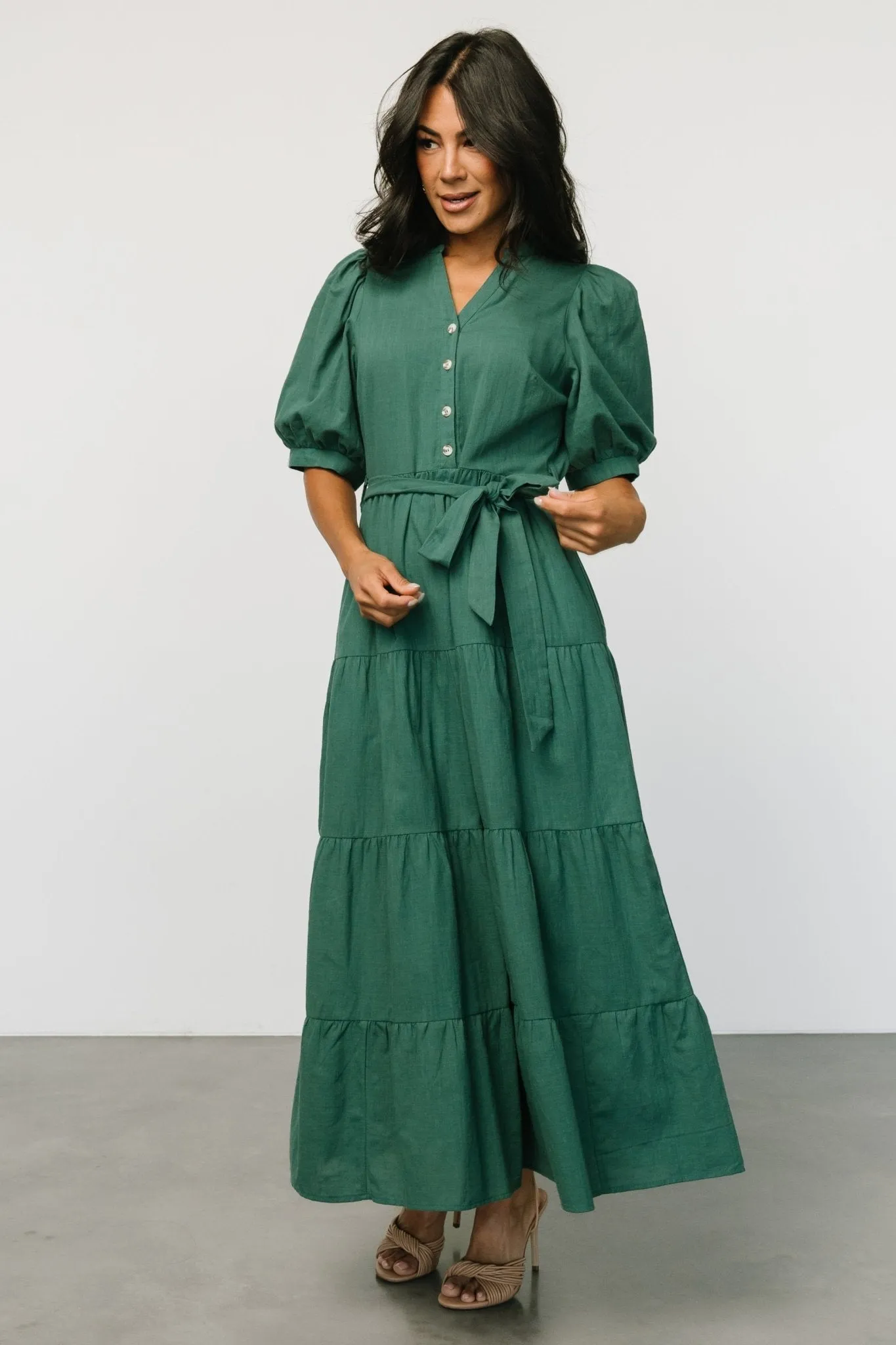 Camille Maxi Dress | Vintage Green sold by Baltic Born product image thumbnail 4