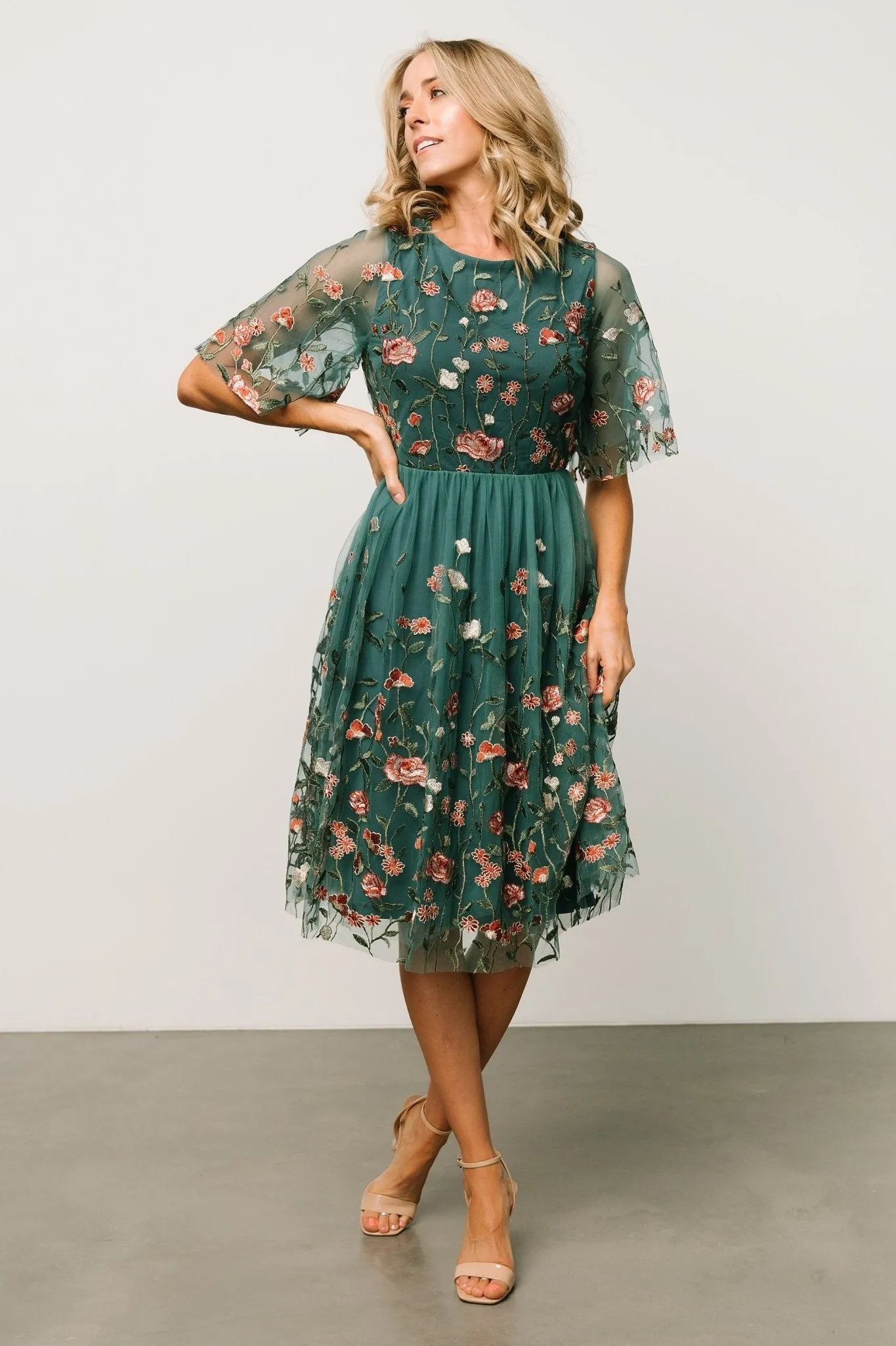 Duchess Tulle Dress | Jade Garden sold by Baltic Born product image thumbnail 2