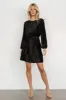 Anastasia Velvet Short Dress | Black sold by Baltic Born
