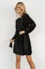 Anastasia Velvet Short Dress | Black sold by Baltic Born