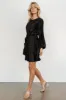 Anastasia Velvet Short Dress | Black sold by Baltic Born