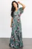 Katherine Maxi Dress | Dusty Green Floral sold by Baltic Born