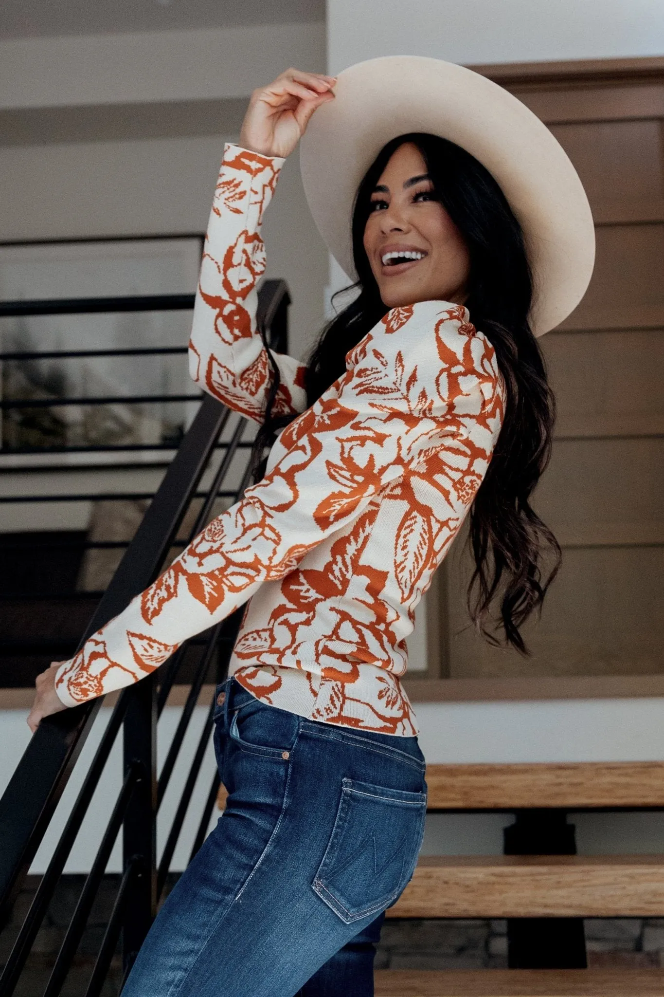 Sebastian Sweater | Rust Multi sold by Baltic Born product image thumbnail 3