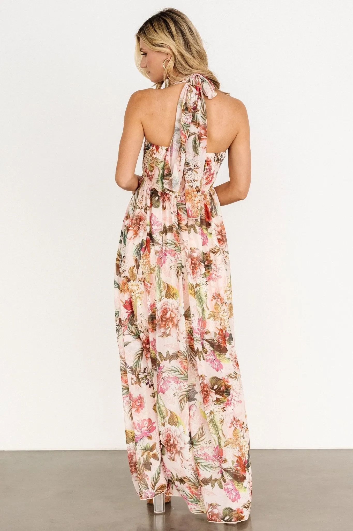 Valencia Maxi Dress | Blush Multi Floral sold by Baltic Born product image thumbnail 2