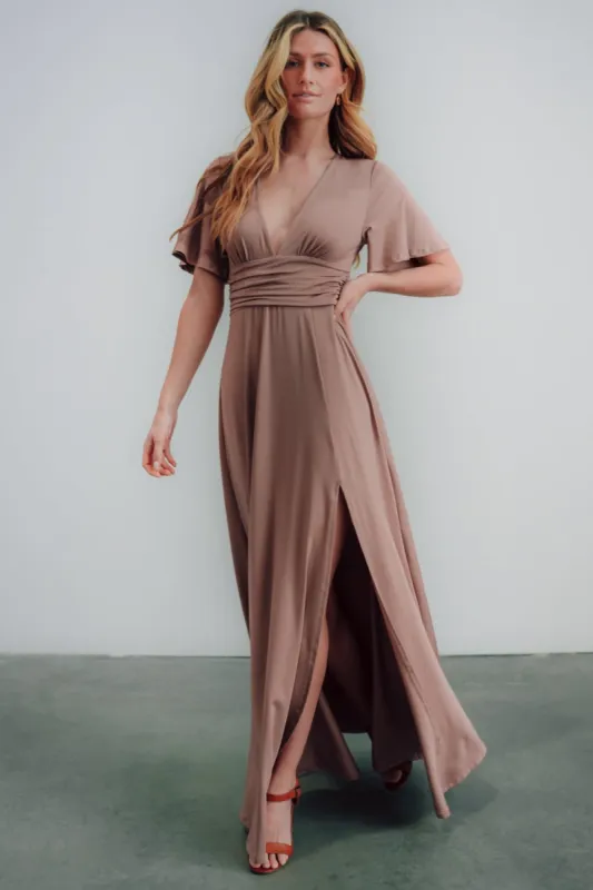 Emberly Maxi Dress | Dusty Mauve sold by Baltic Born