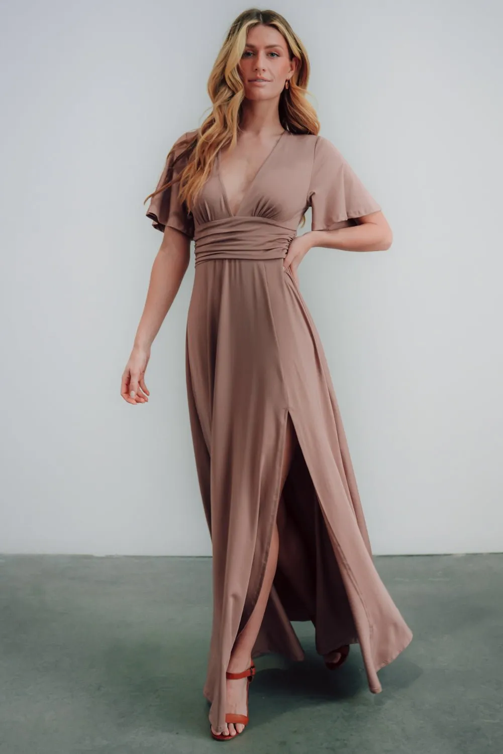 Emberly Maxi Dress | Dusty Mauve sold by Baltic Born