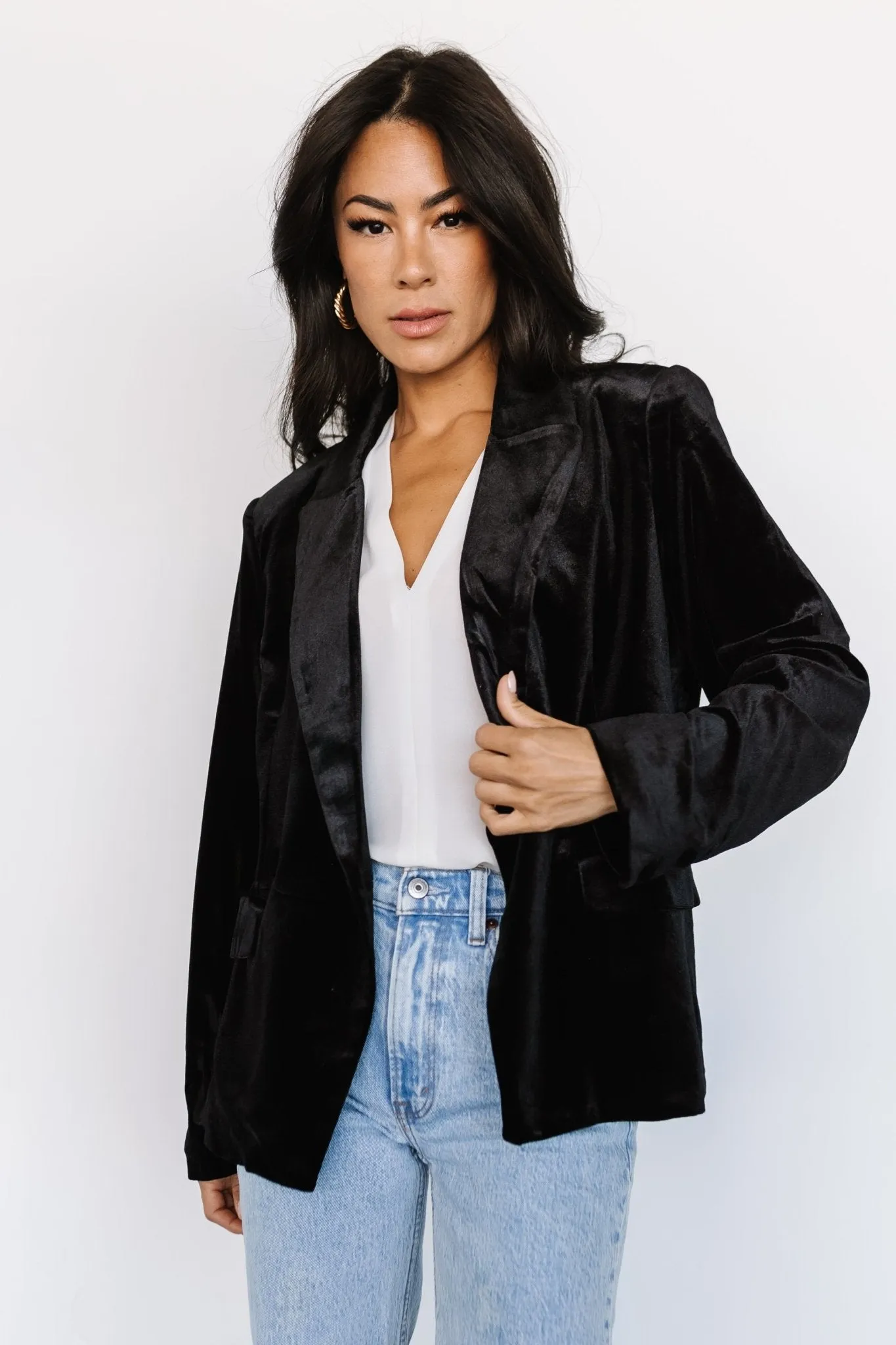 Centennial Velvet Blazer | Black sold by Baltic Born product image thumbnail 4