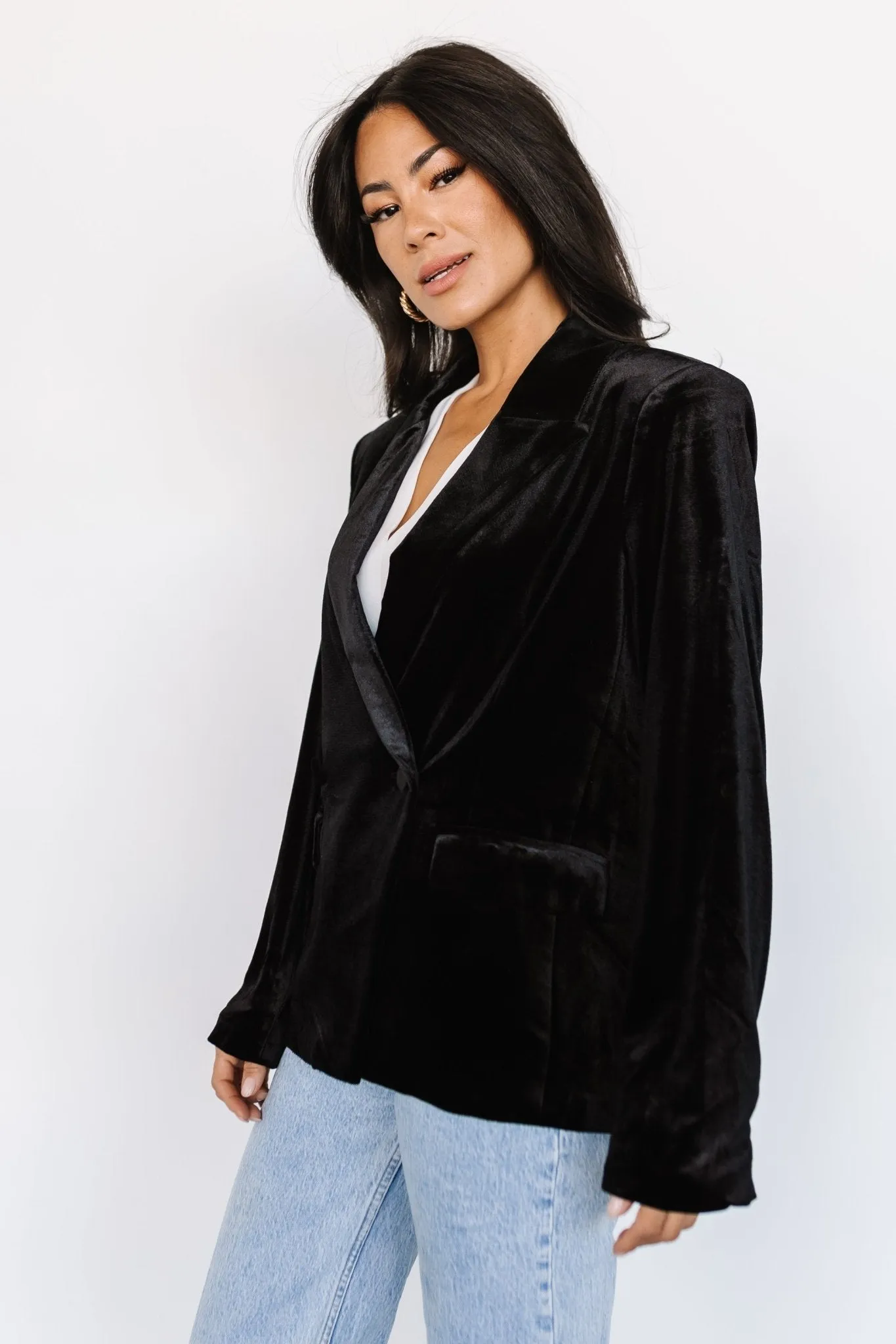 Centennial Velvet Blazer | Black sold by Baltic Born product image thumbnail 2