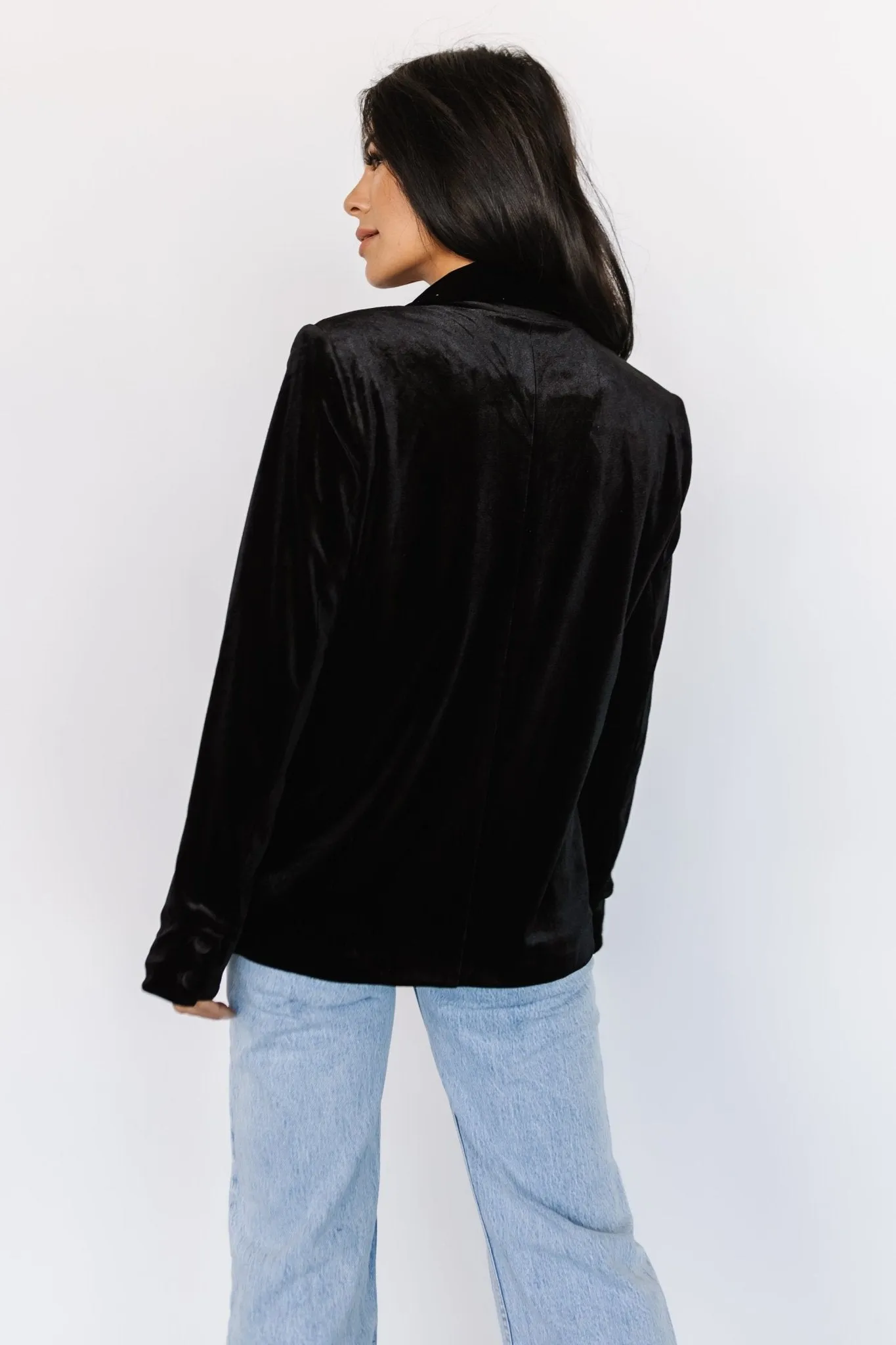 Centennial Velvet Blazer | Black sold by Baltic Born product image thumbnail 3