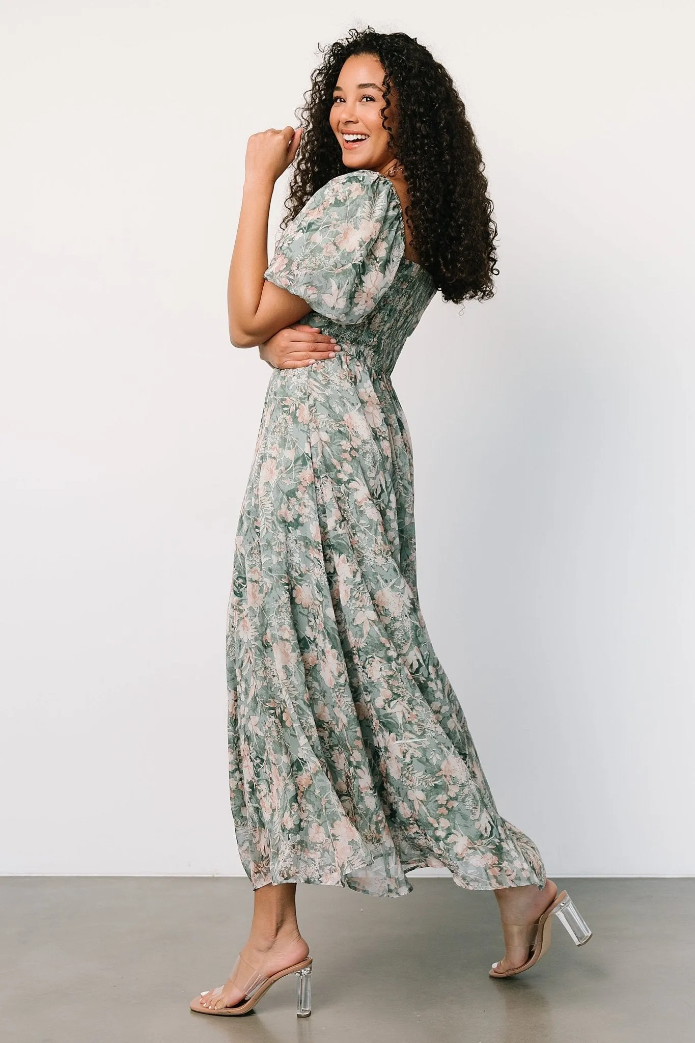 Raelynn Maxi Dress | Sage Floral sold by Baltic Born product image thumbnail 3