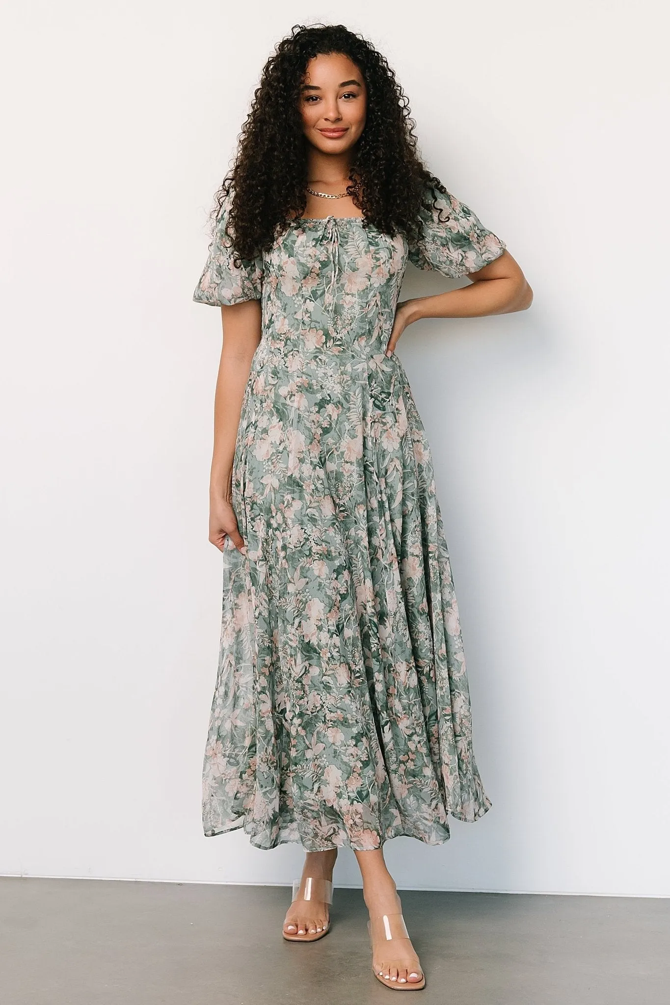 Raelynn Maxi Dress | Sage Floral sold by Baltic Born
