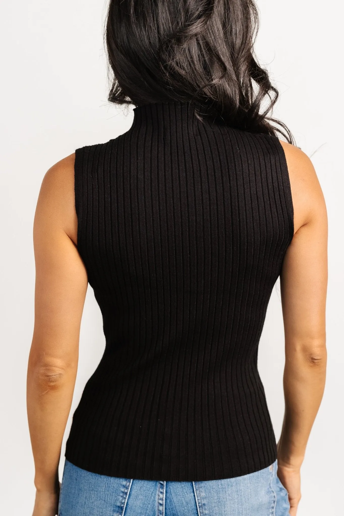 Lia Ribbed Tank Top | Black sold by Baltic Born product image thumbnail 3