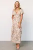 Cassie Short Sleeve Dress | Multi Floral sold by Baltic Born