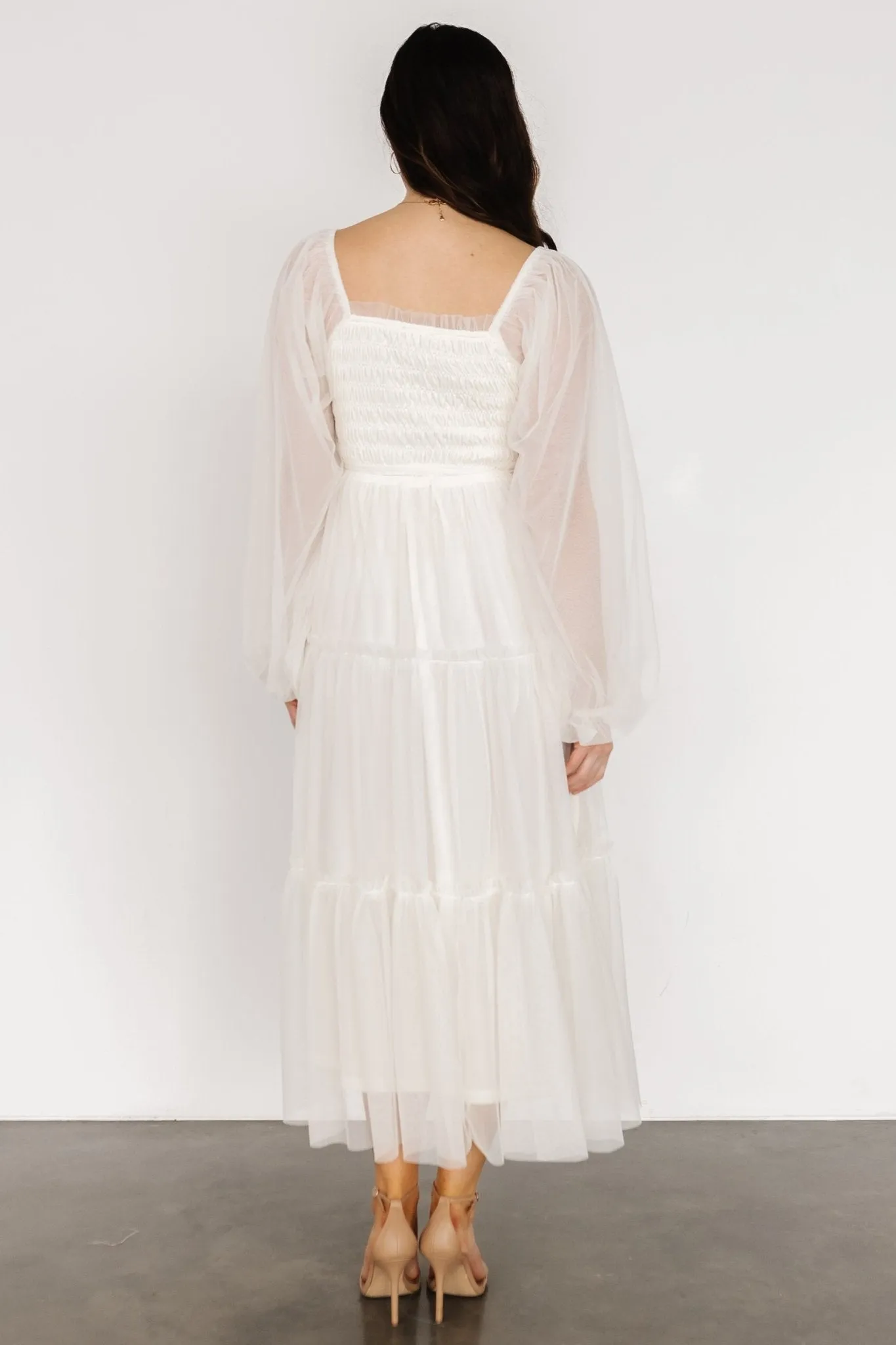 Katrina Tulle Maxi Dress | Cream sold by Baltic Born product image thumbnail 4