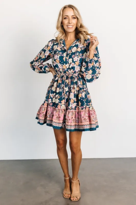 Jane Short Dress | Jade Multi sold by Baltic Born