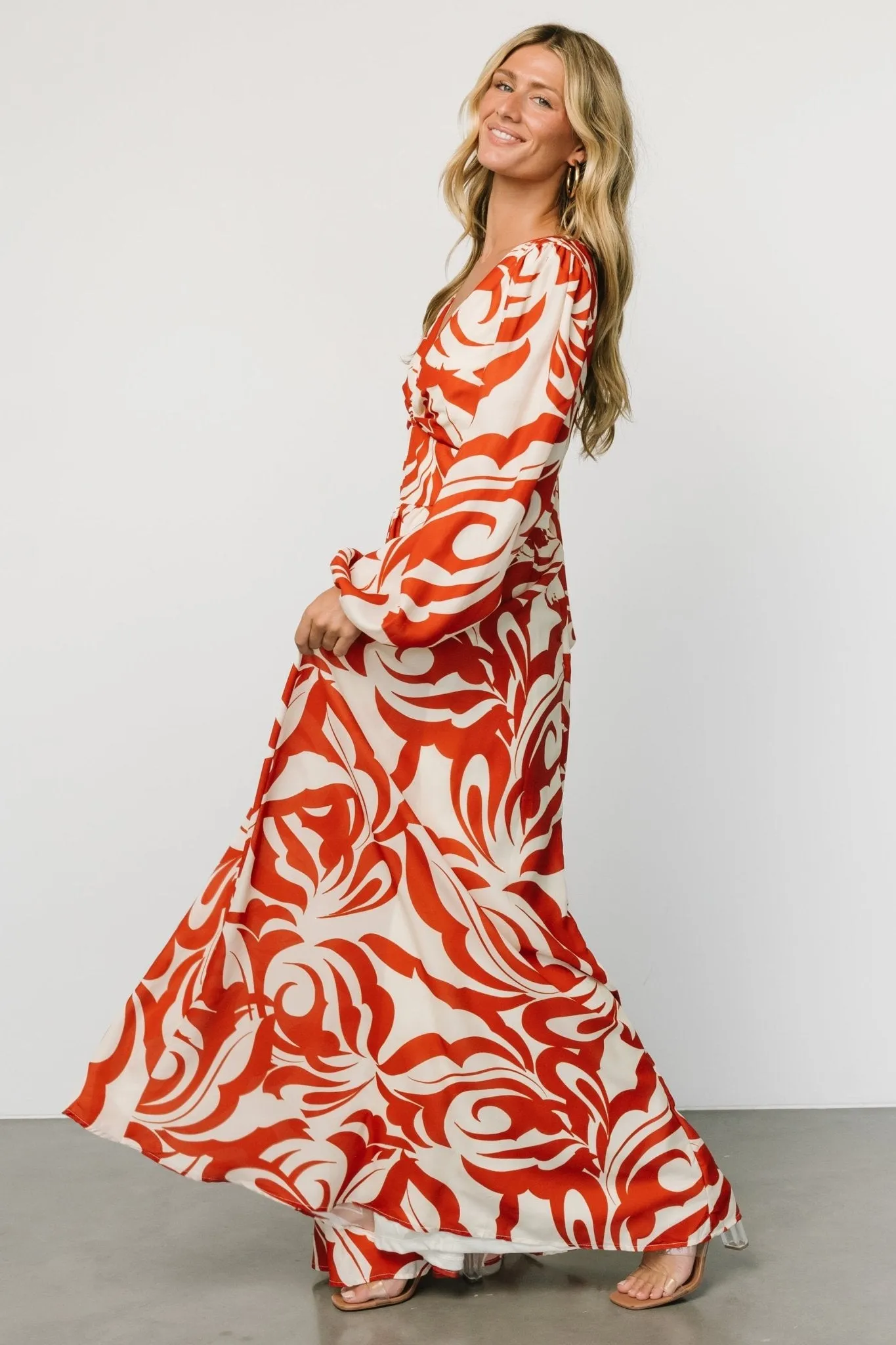 Jessica Maxi Dress | Cream + Rust sold by Baltic Born product image thumbnail 3