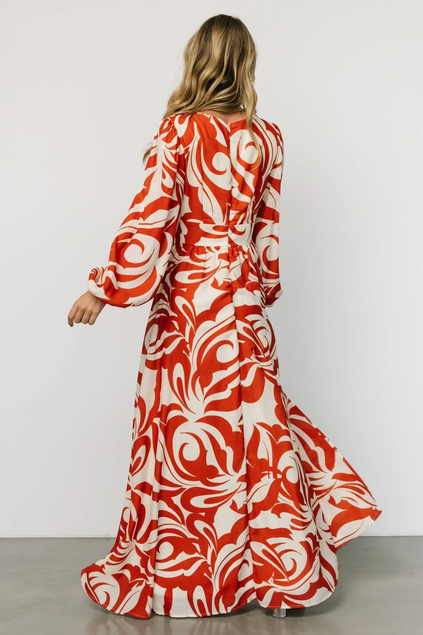 Jessica Maxi Dress | Cream + Rust sold by Baltic Born product image thumbnail 5