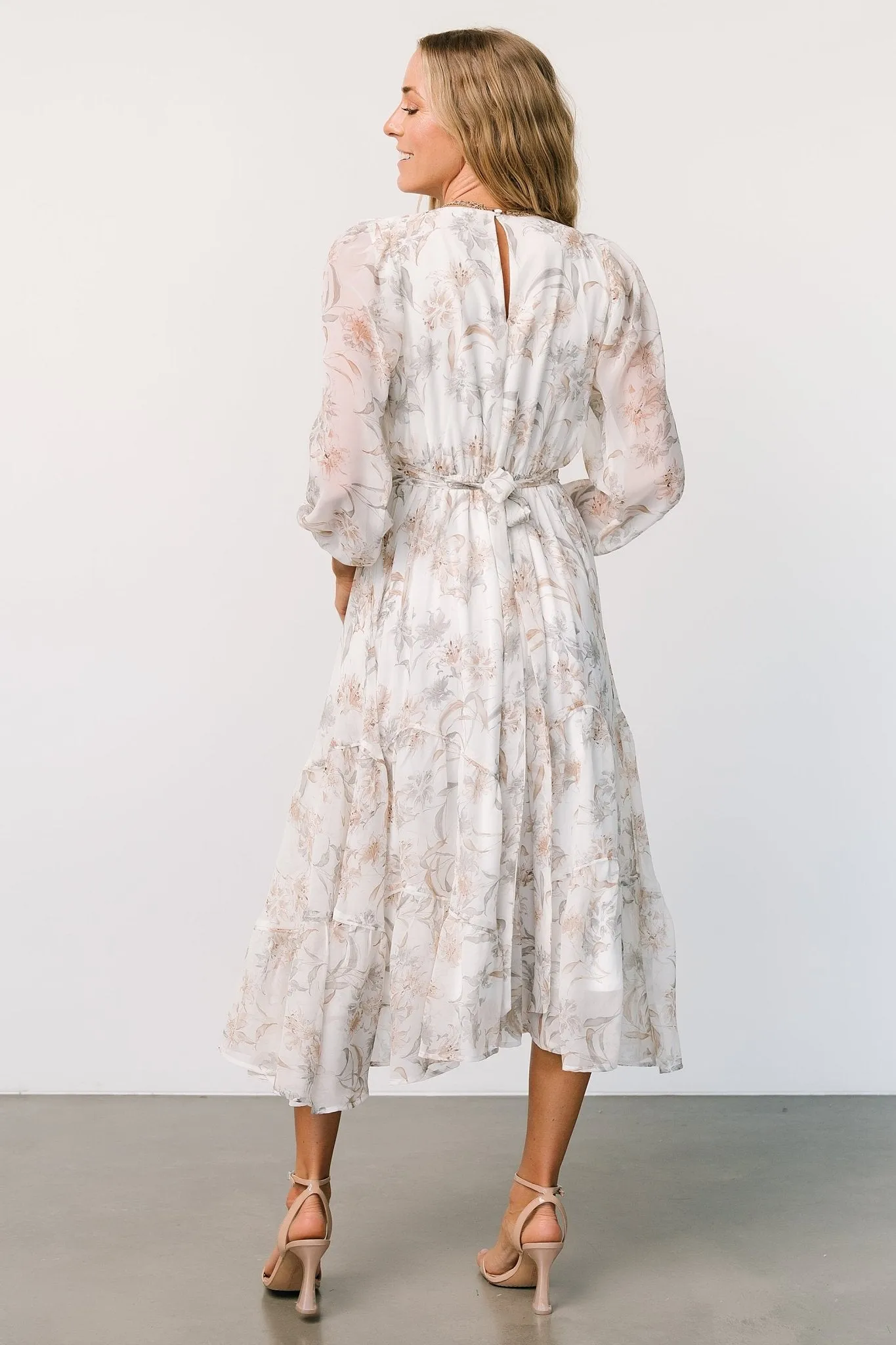 Raven Midi Dress | Off White Floral sold by Baltic Born product image thumbnail 5