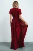 Kristina Maxi Dress | Burgundy sold by Baltic Born