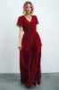 Kristina Maxi Dress | Burgundy sold by Baltic Born