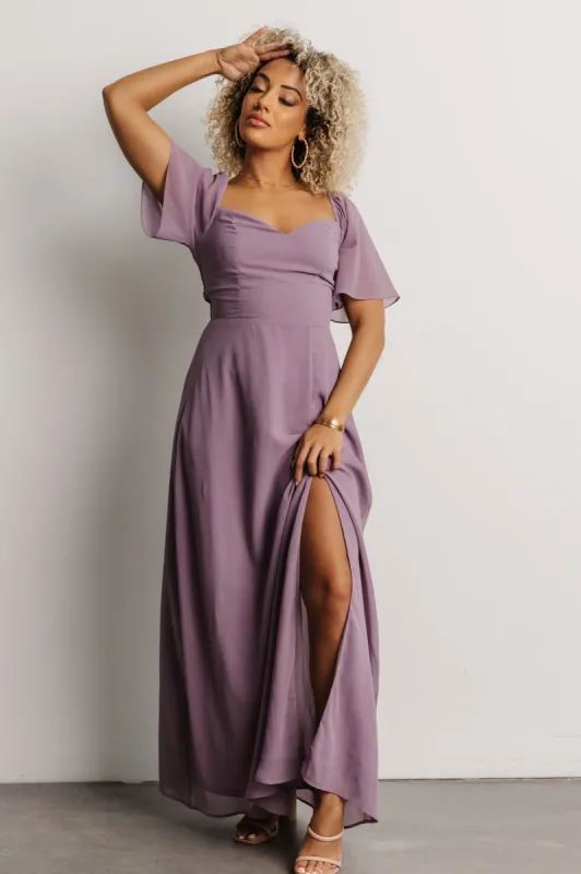 Sierra Sweetheart Maxi Dress | Lilac sold by Baltic Born