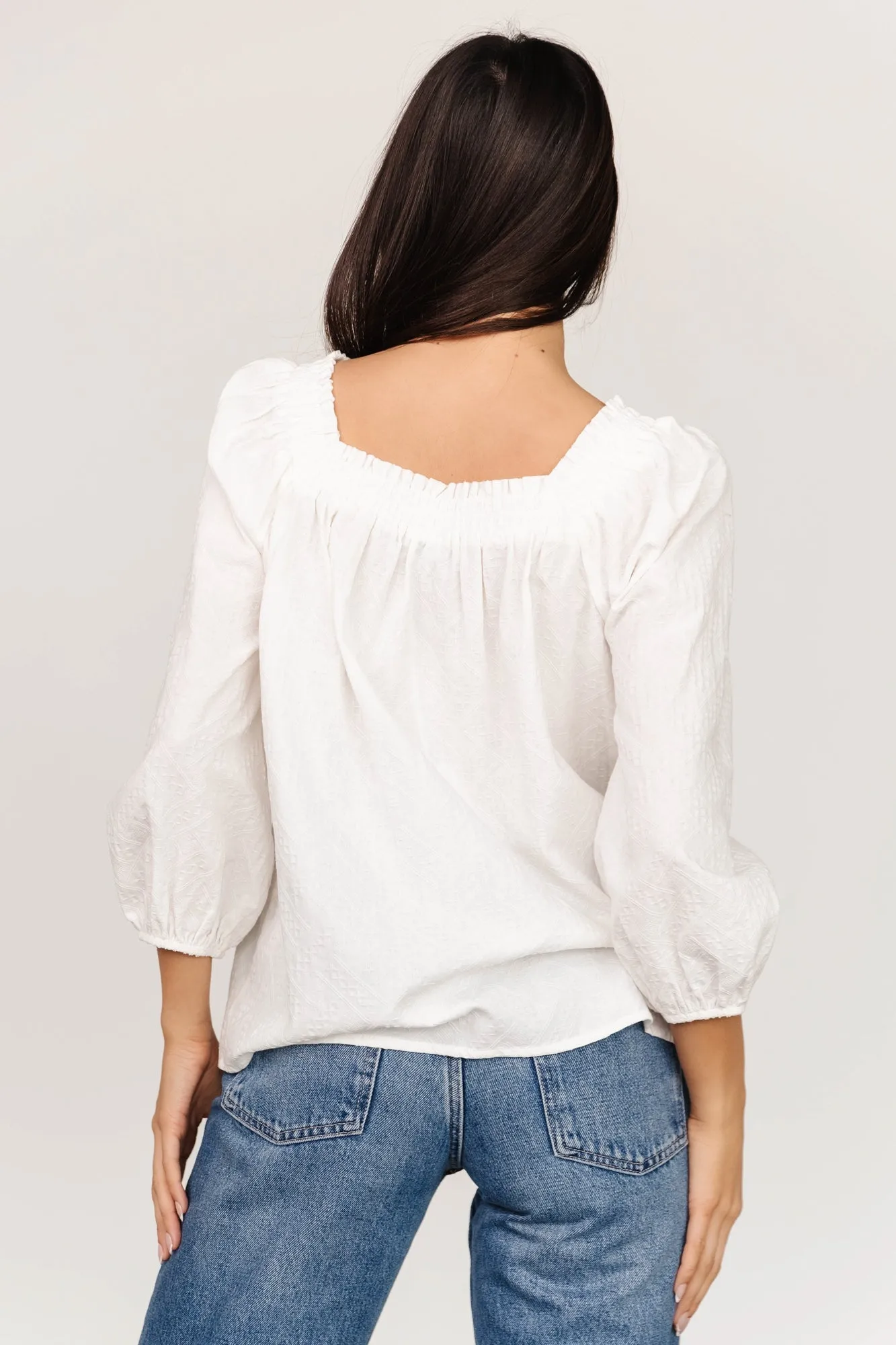Aya Woven Top | Off White sold by Baltic Born product image thumbnail 5