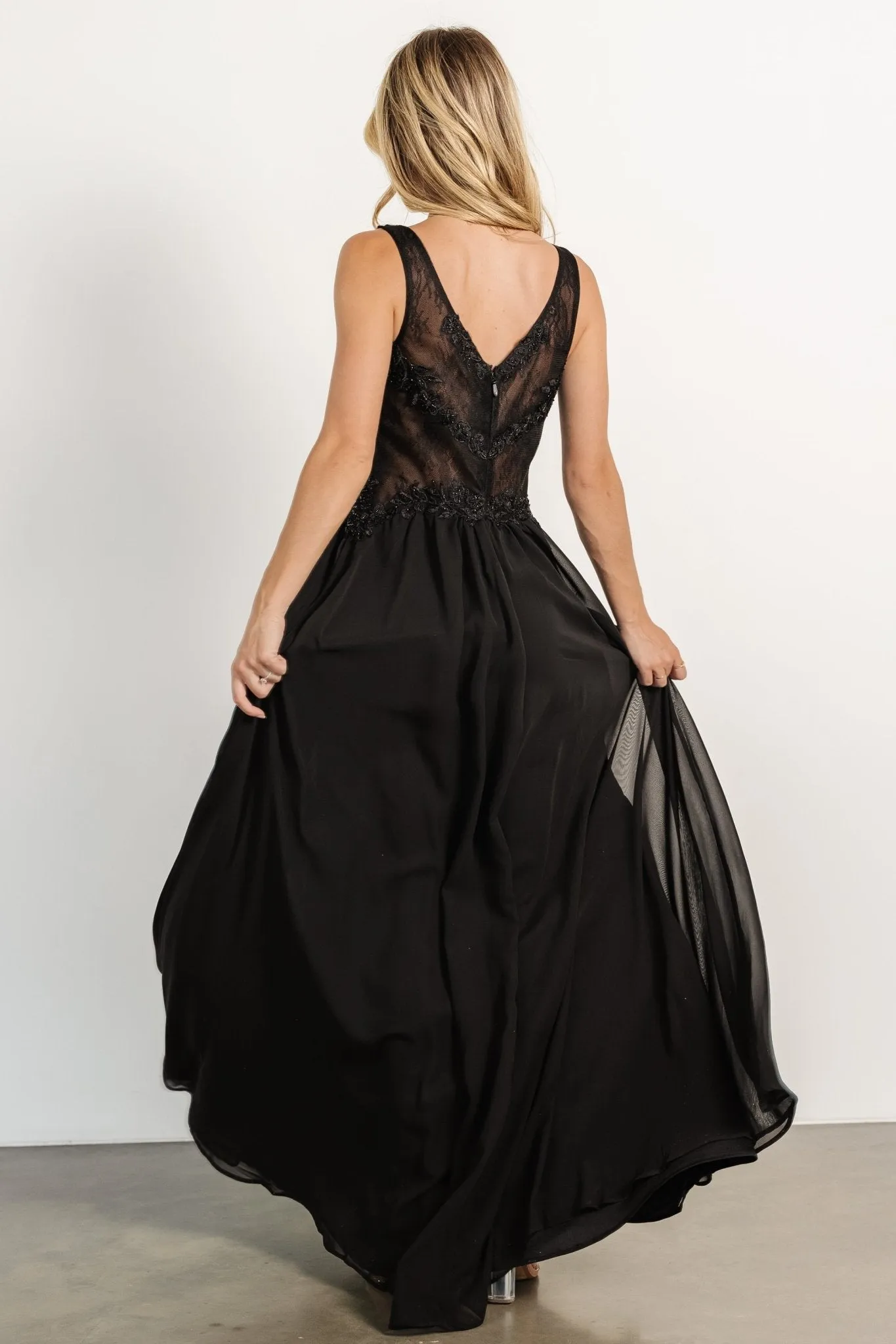 Konstantina Gown | Black sold by Baltic Born product image thumbnail 5